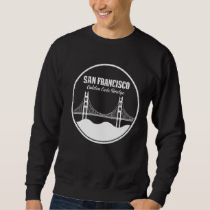 Golden Gate Bridge In San Francisco From Californi Sweatshirt