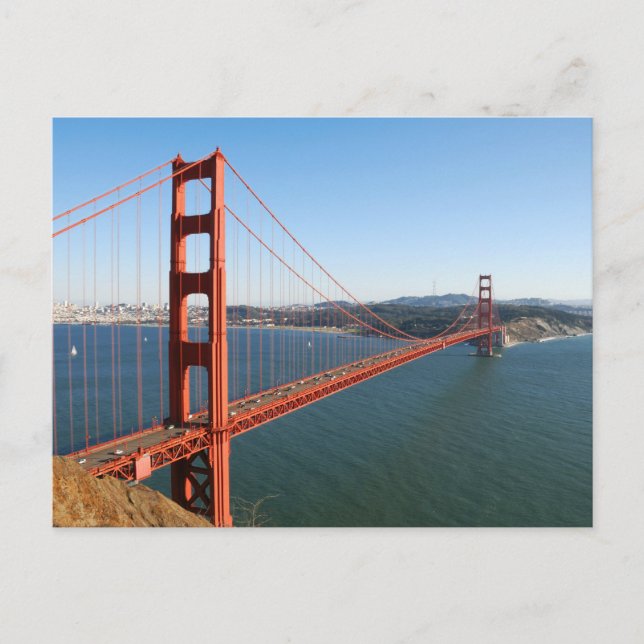 Golden Gate Bridge in San Francisco Postcard (Front)