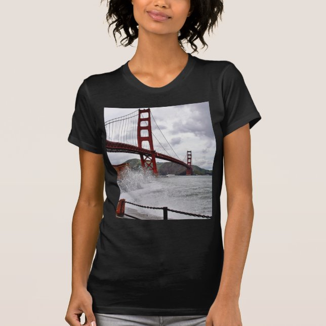 Golden Gate Bridge In San Francisco Seen From Fort T-Shirt (Front)