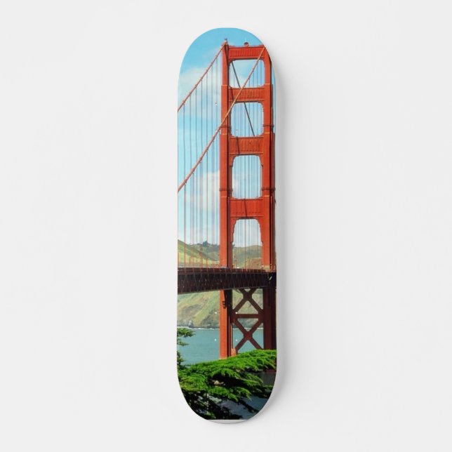 Golden Gate Bridge In San Francisco Skateboard (Front)