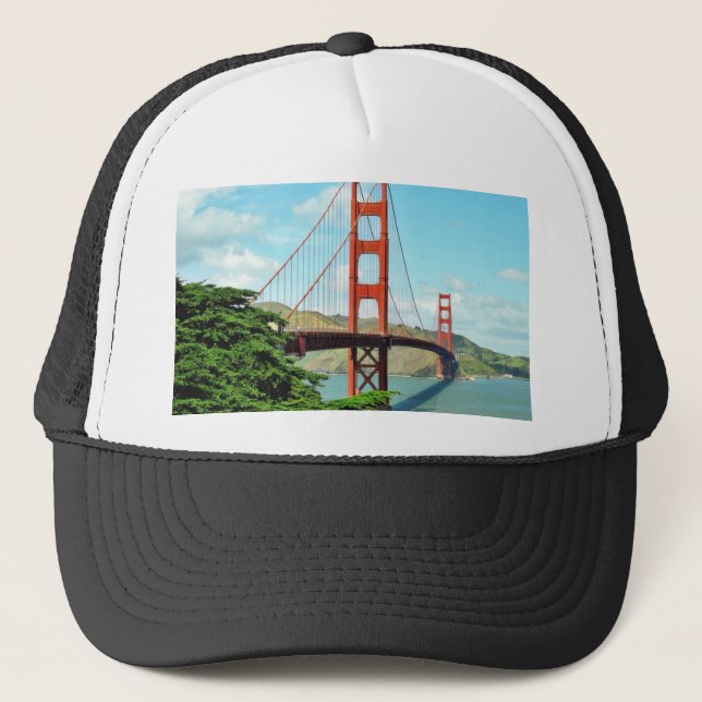 Golden Gate Bridge In San Francisco Trucker Hat (Front)