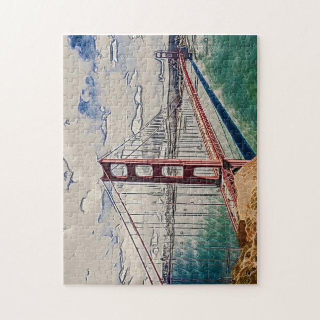 Golden gate bridge jigsaw puzzle (Vertical)
