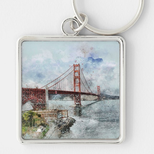 Golden Gate Bridge Key Ring (Front)