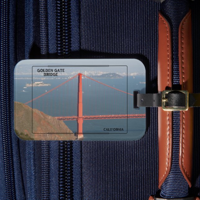 Golden Gate Bridge Luggage Tag (Front Insitu 4)