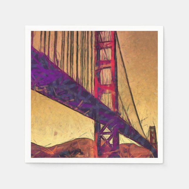 Golden gate bridge napkin (Front)