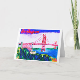 Golden Gate Bridge Note Card <Blank Inside>