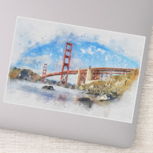 Golden Gate Bridge pastel in San Francisco