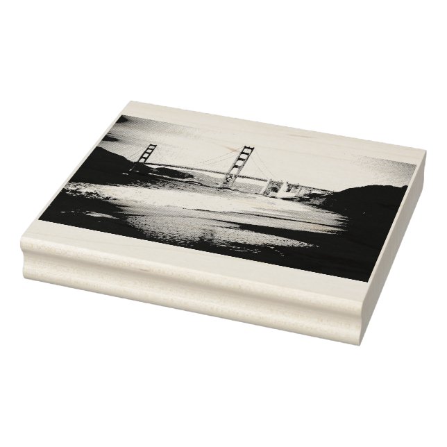 Golden Gate Bridge Photo Rubber Art Stamp (Stamp)