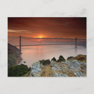 Golden gate bridge postcard