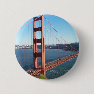 Golden Gate Bridge, San Francisco 6 Cm Round Badge