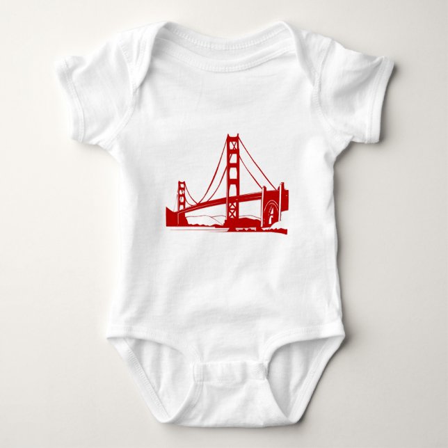 Golden Gate Bridge - San Francisco, CA Baby Bodysuit (Front)