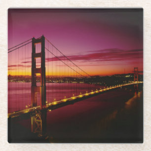 Golden Gate Bridge, San Francisco, California 3 Glass Coaster
