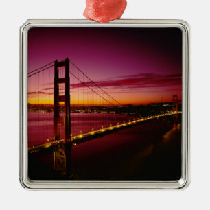 Golden Gate Bridge, San Francisco, California, 5 Metal Tree Decoration