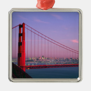 Golden Gate Bridge, San Francisco, California, 7 Metal Tree Decoration