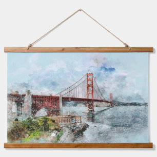Golden Gate Bridge San Francisco California   Hanging Tapestry