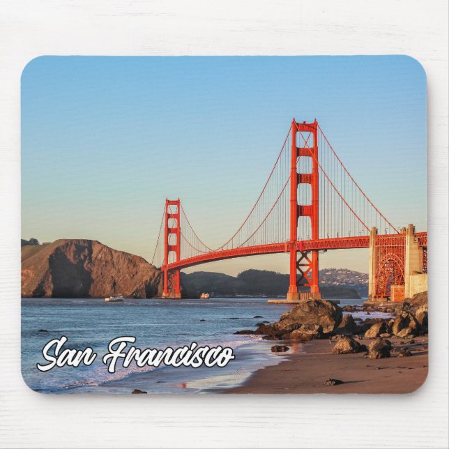 Golden Gate Bridge, San Francisco, California Mouse Pad (Front)