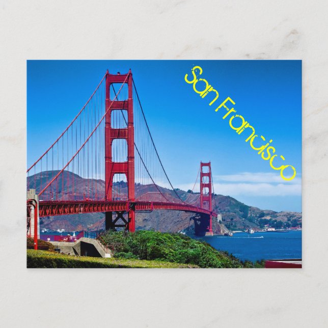 Golden Gate Bridge, San Francisco, California Postcard (Front)