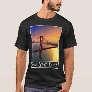 Golden Gate Bridge San Francisco California Time W T-Shirt