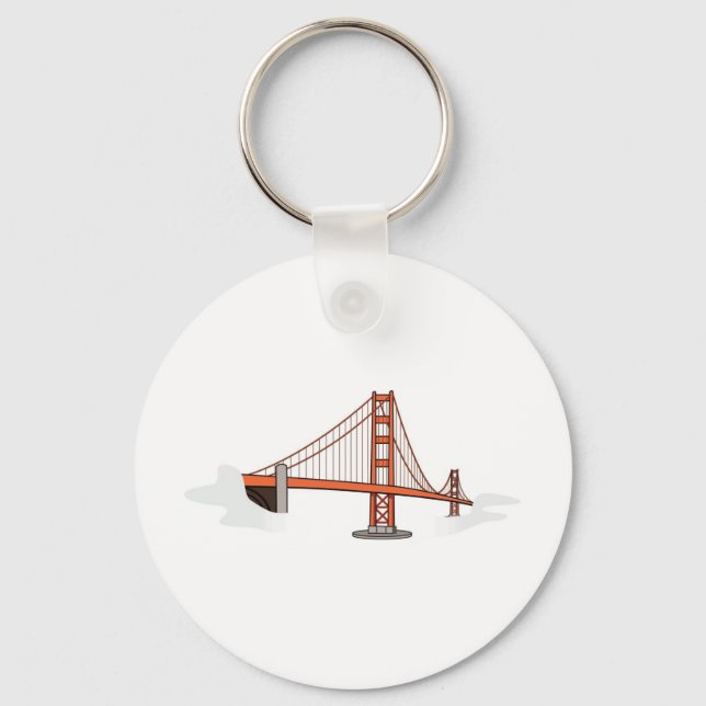 Golden Gate Bridge   San Francisco Destination Key Ring (Front)