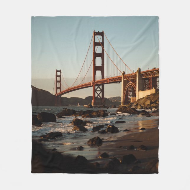 GOLDEN GATE BRIDGE, SAN FRANCISCO DURING DAY FLEECE BLANKET (Front)