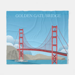 Golden Gate Bridge   San Francisco Fleece Blanket