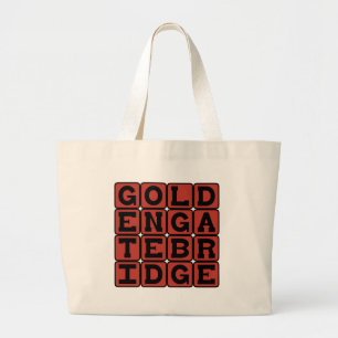 Golden Gate Bridge, San Francisco Landmark Large Tote Bag