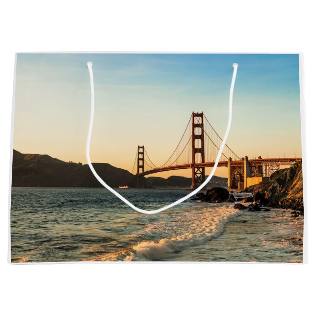 Golden Gate Bridge, San Francisco Large Gift Bag (Front)