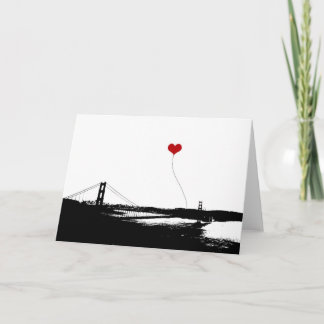Golden Gate Bridge San Francisco Lover's Card
