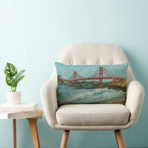 Golden Gate Bridge San Francisco Lumbar Cushion