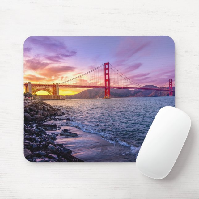 Golden Gate Bridge San Francisco Mouse Pad (With Mouse)