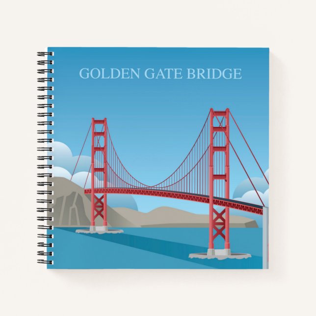 Golden Gate Bridge | San Francisco Notebook (Front)