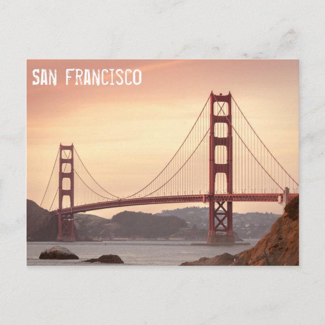 Golden Gate Bridge, San Francisco Postcard (Front)