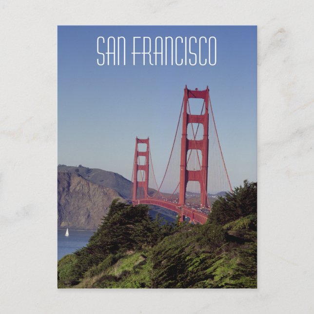 Golden Gate Bridge, San Francisco Postcard (Front)