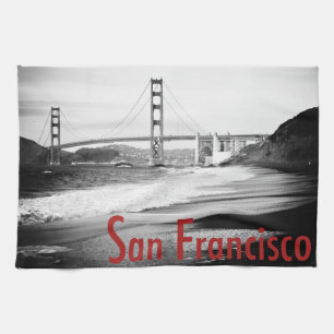 Golden Gate Bridge, San Francisco Tea Towel