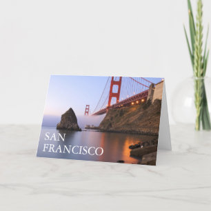 Golden Gate Bridge   San Francisco Thank You Card