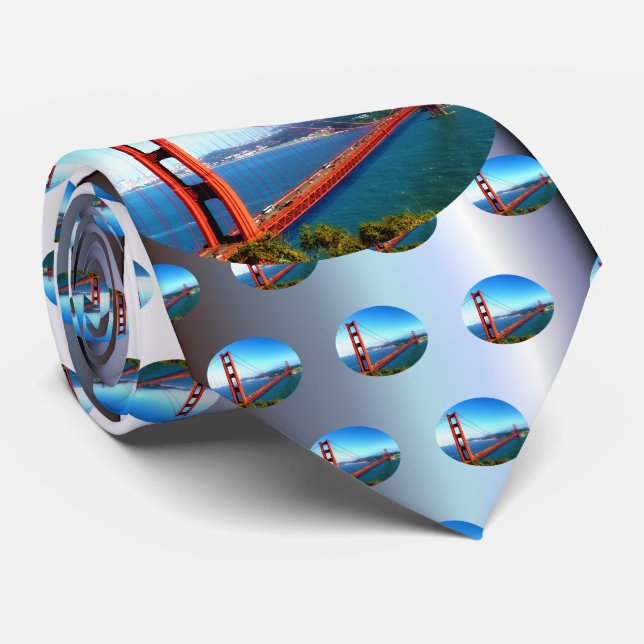 Golden Gate Bridge - San Francisco Tie (Rolled)