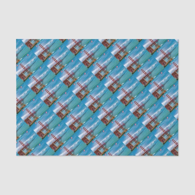 Golden Gate Bridge San Francisco Tissue Paper (Front)