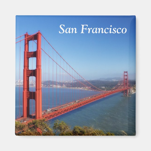 Golden Gate Bridge, San Francisco Travel Magnet (Front)