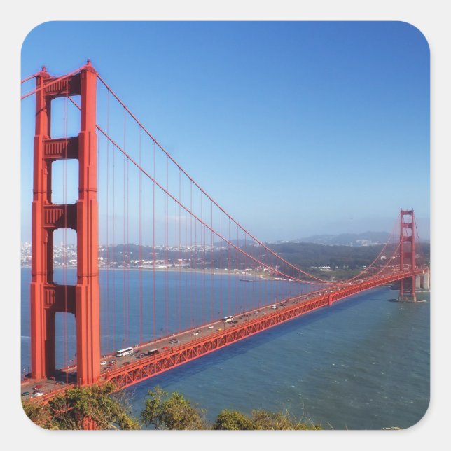Golden Gate Bridge Square Sticker (Front)