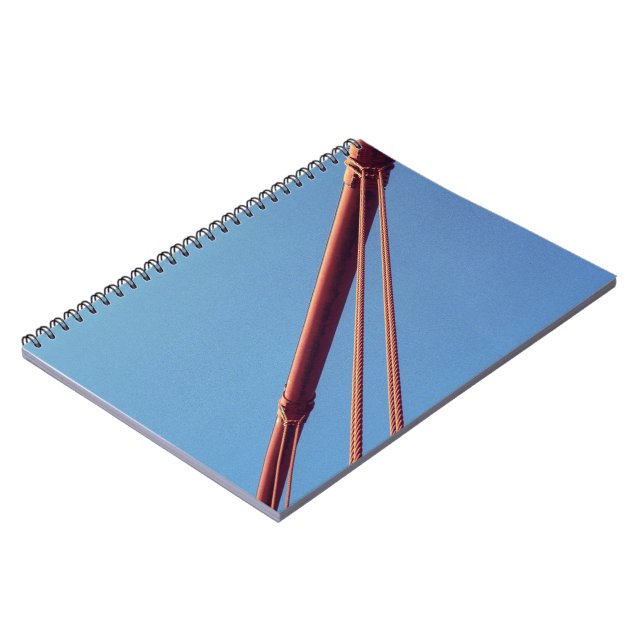 Golden Gate Bridge Suspension Cable Spiral Notebook (Left Side)