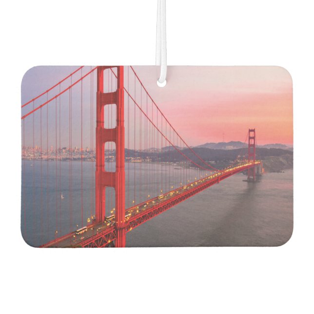 Golden gate bridge throw pillow car air freshener (Front)