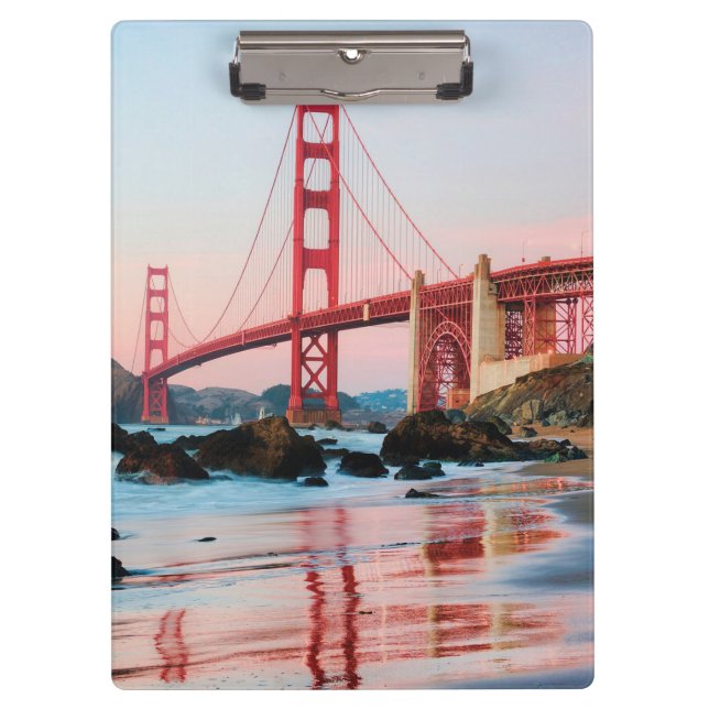 Golden gate bridge throw pillow clipboard (Front)