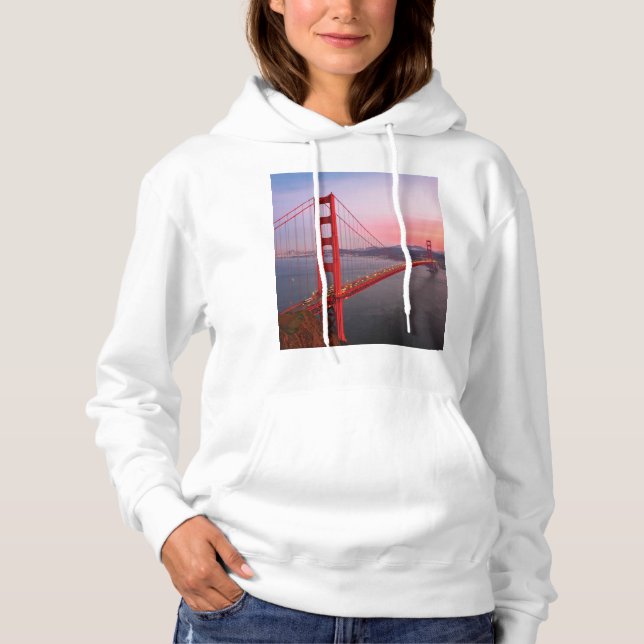 Golden gate bridge throw pillow hoodie (Front)