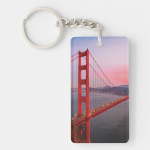 Golden gate bridge throw pillow key ring