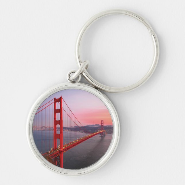 Golden gate bridge throw pillow key ring (Front)