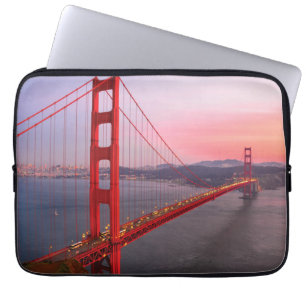 Golden gate bridge throw pillow laptop sleeve