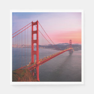 Golden gate bridge throw pillow napkin
