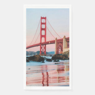 Golden gate bridge throw pillow napkin