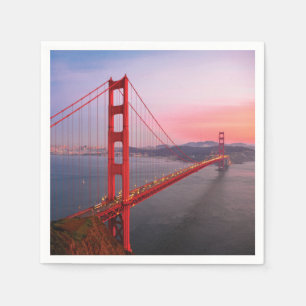 Golden gate bridge throw pillow napkin