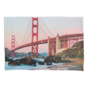 Golden gate bridge throw pillow pillowcase